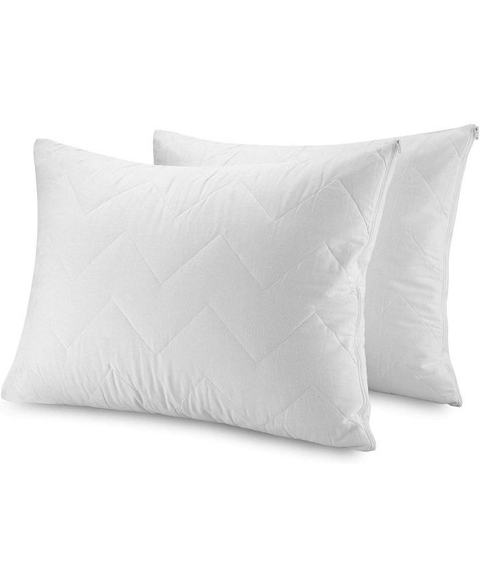 Waterguard Quilted Waterproof and Hypoallergenic Pillow Covers - Queen ...