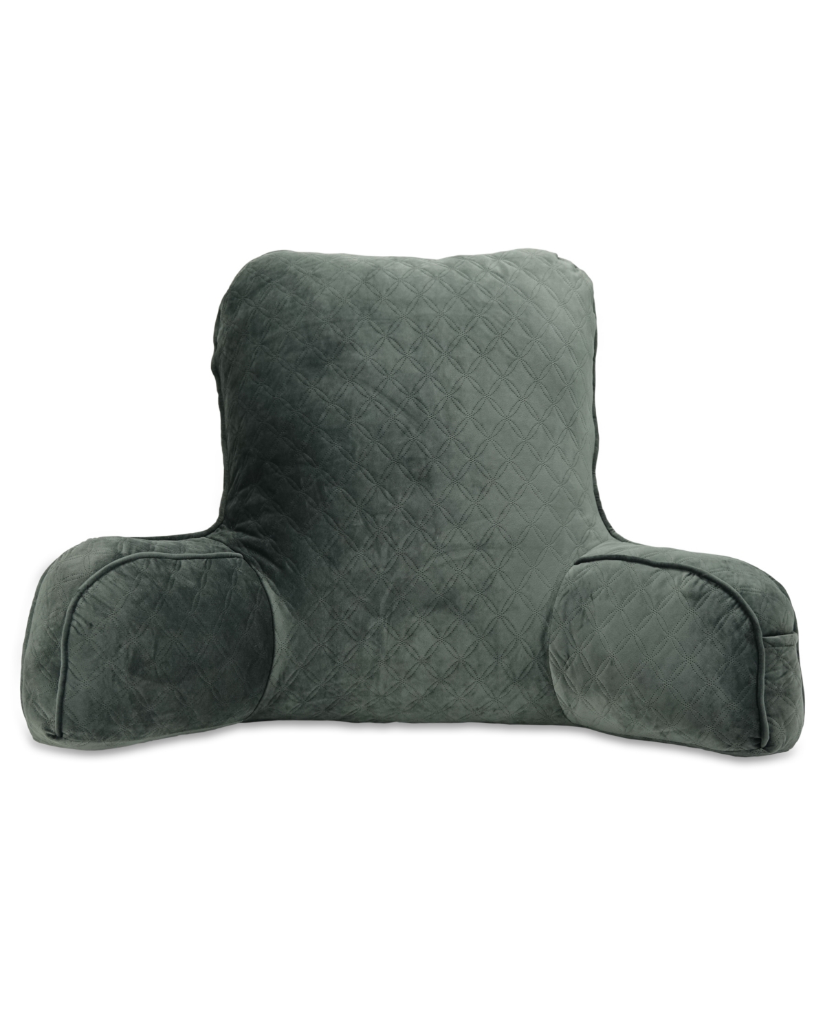 Arlee Home Fashions Every Bed Rest Lounger Pillow, 32" X 17" In Gunmetal