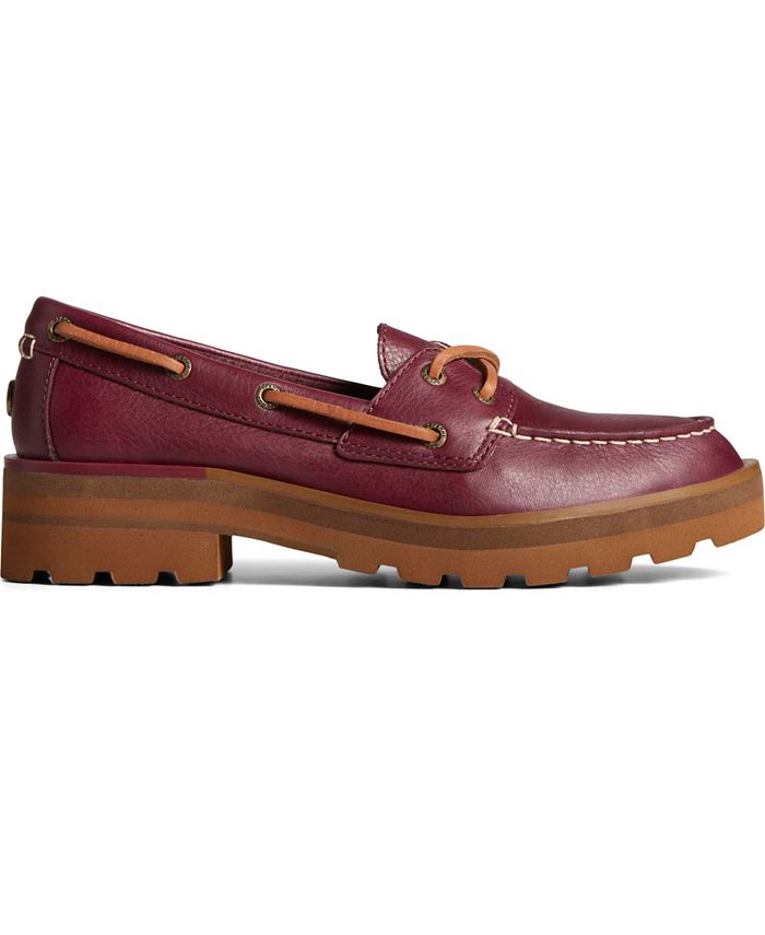 Sperry Women's Chunky Faux Leather Boat Shoes - Macy's