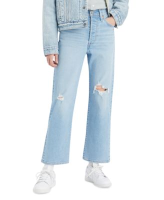 Levi's Women's Ribcage Ultra High Rise Straight Ankle Jeans - Macy's