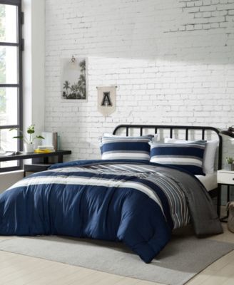 Heathered Block Reversible 2 Piece Comforter Set, Twin/Twin Xl