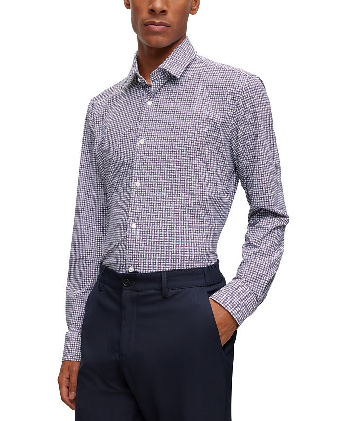 Hugo boss slim shop fit stretch shirt