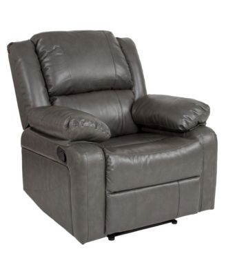 Recliner With Bustle Back And Padded Arms