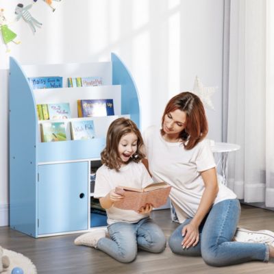 Kids Bookshelf and Toy Storage with Cabinet, Kids Bookcase,