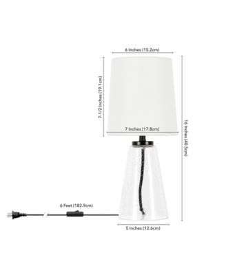 Quimby 15.75" Linen Shade Tall Mini Lamp