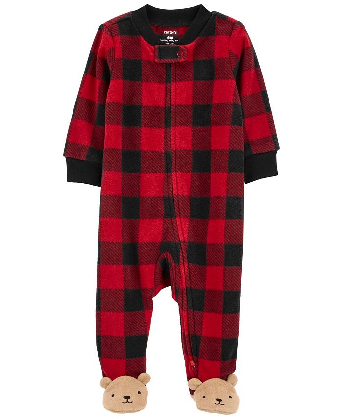 Carter's Toddler Girl Buffalo Check Cozy Fleece Leggings - Macy's