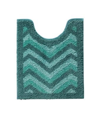 Ultra Soft Non Slip Shaggy Bath Rug - Chevron Design - Counter 20"x24"