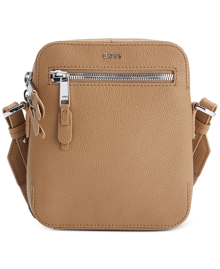 BOSS Men's Highway North South Leather Bag - Macy's