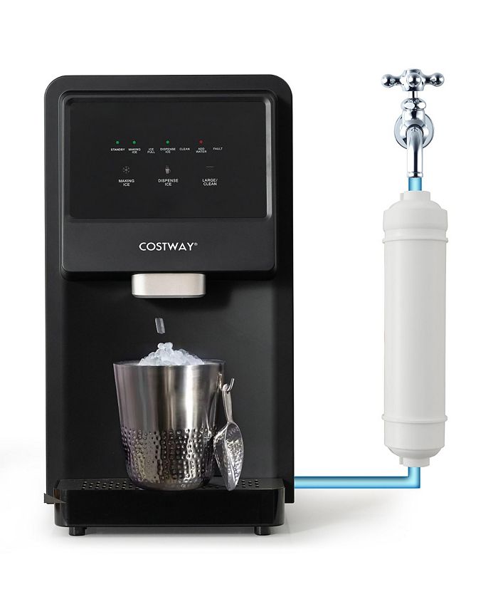 Costway Self Dispensing Countertop Nugget Ice Maker 55lbs/Day Self