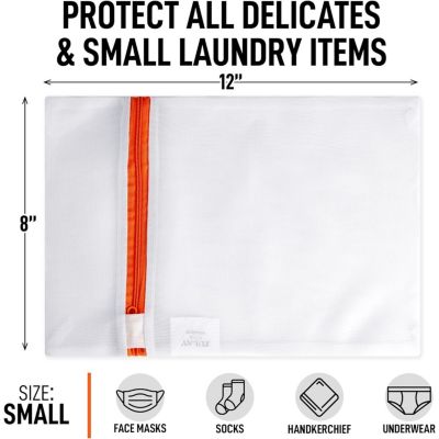 3 Pack Mesh Laundry Bags for Delicates - Reusable Mesh Laundry Bags for Washing Machine