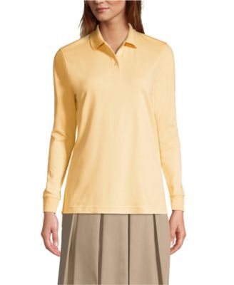 Women's Long Sleeve Interlock Polo Shirt