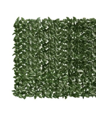 Balcony Screen with Dark Green Leaves 118.1"x59.1"