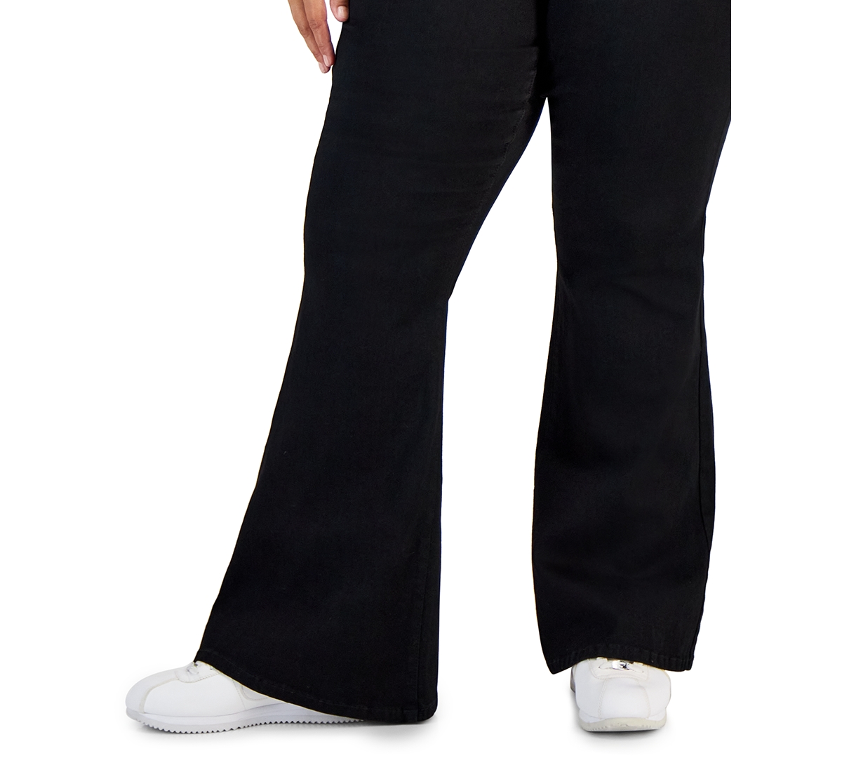 Celebrity Pink Trendy Plus Size Curvy Pull-On Flare-Leg Jeans