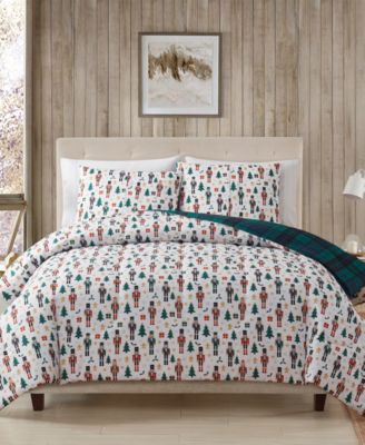 Keeco Holiday Nutcracker Comforter Set, Created for Macy's