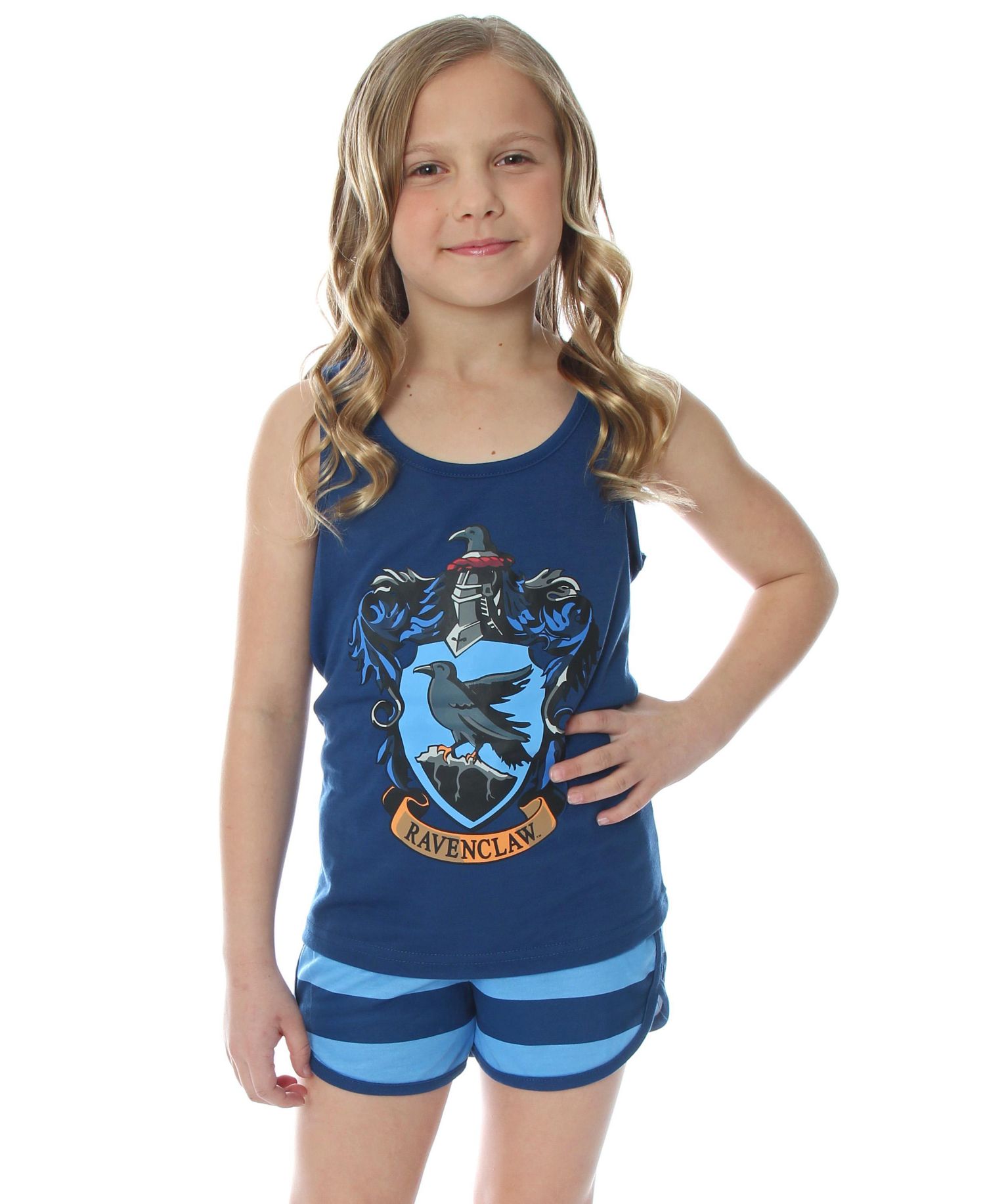 Girls' Hogwarts House Crest Racerback Tank Shorts Kids 2PC Pajama Set