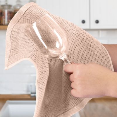 Reusable 100% Cotton Waffle Weave 3 Pc. Kitchen Towels