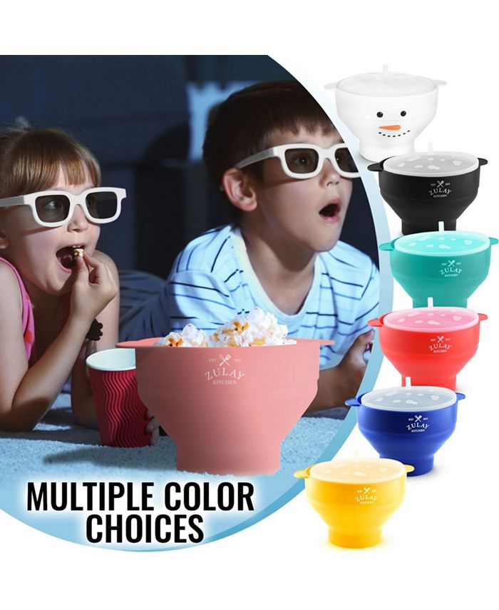 Zulay Kitchen BPA Free Collapsible Silicone Popcorn Maker with Lid Macy's