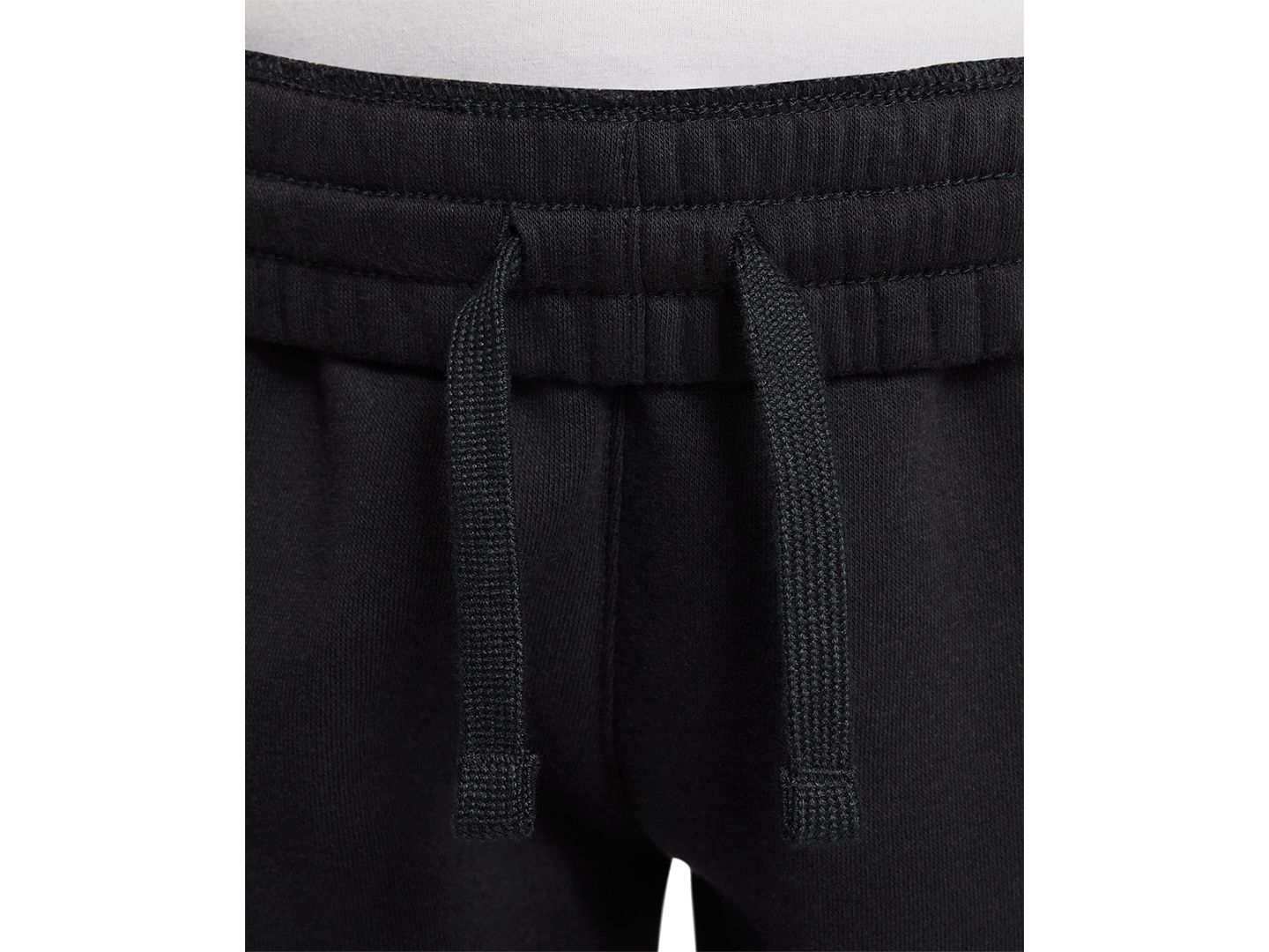 Детские брюки Nike Club Fleece Jogger, цвет: Чёрный / Белый — фото 4