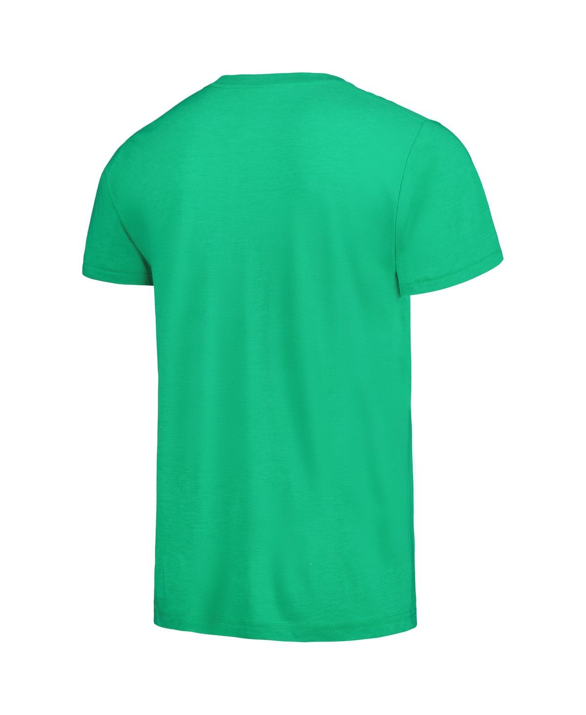 Shop Homage Men's  Green Oakland Athletics Mustache Gang Tri-blend T-shirt