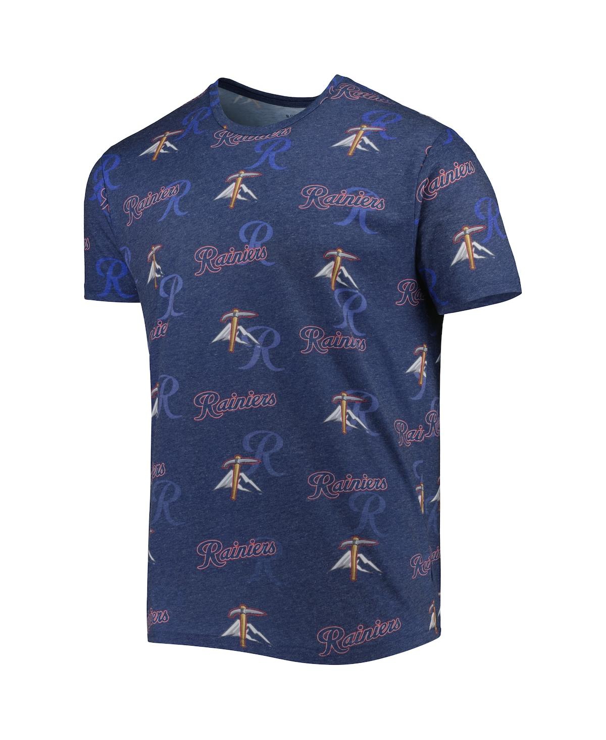 Shop Boxercraft Men's Navy Tacoma Rainiers Allover Print Crafted T-shirt