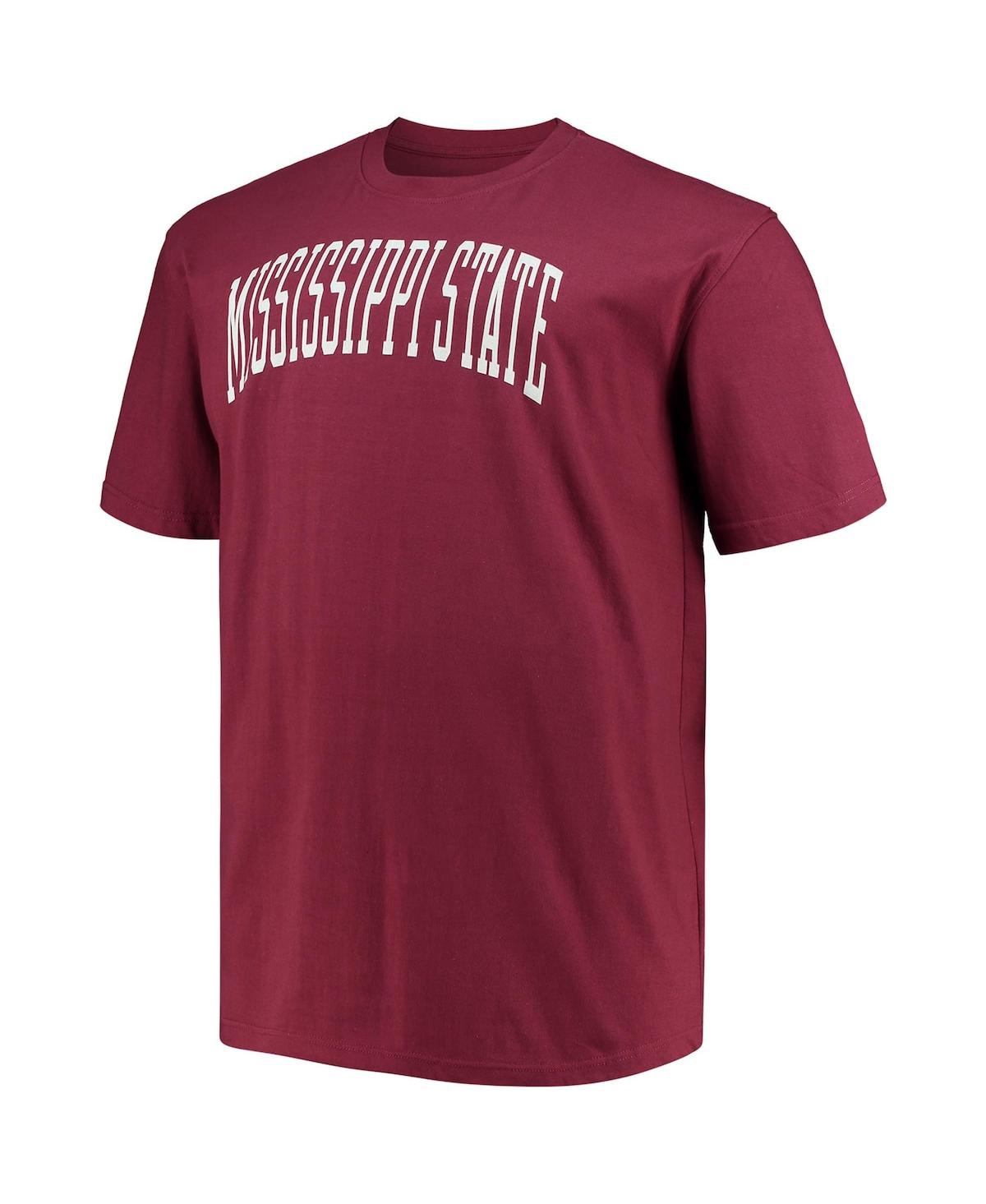 Shop Champion Men's  Maroon Mississippi State Bulldogs Big And Tall Arch Team Logo T-shirt