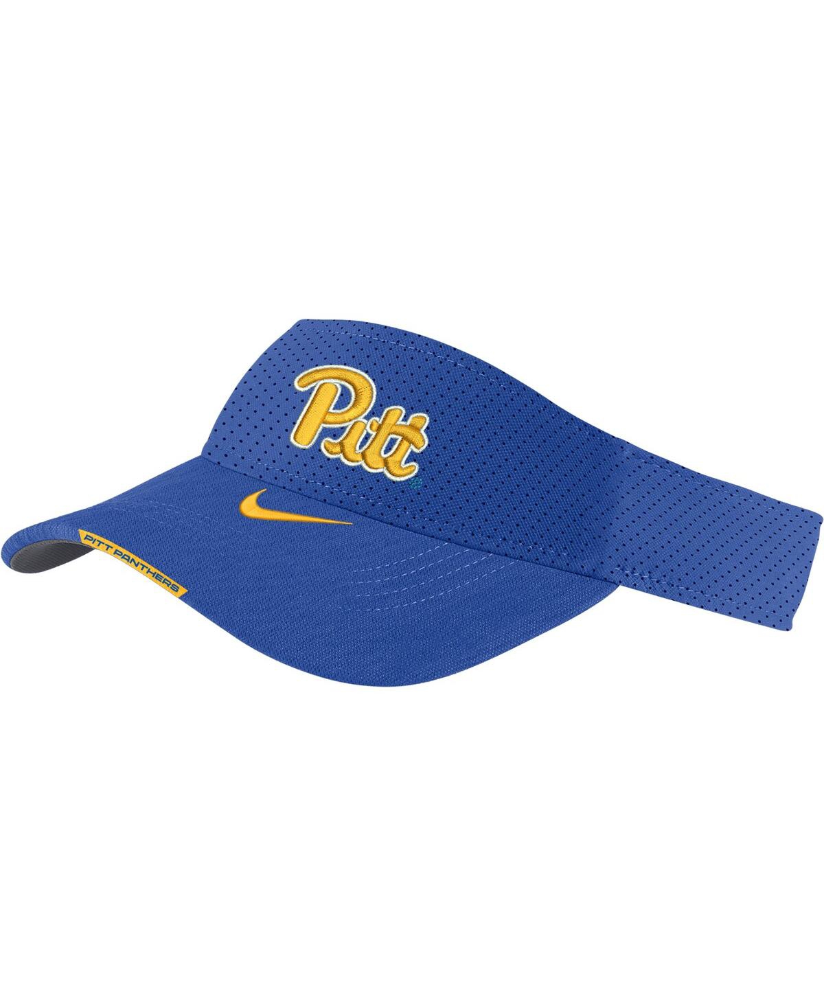 Nike Men's  Royal Pitt Panthers 2023 Sideline Performance Adjustable Visor