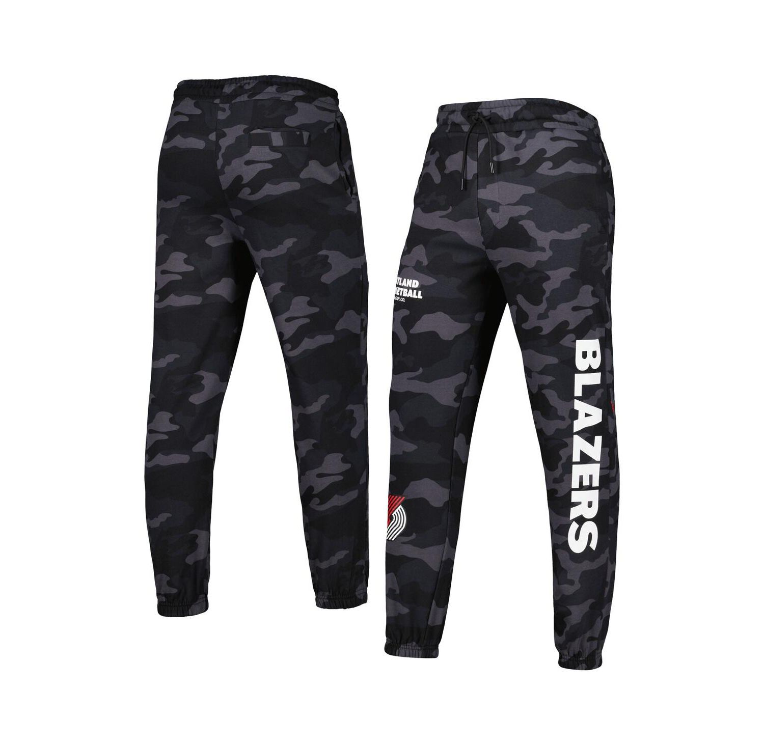 Men's Black, Camo Portland Trail Blazers Tonal Joggers