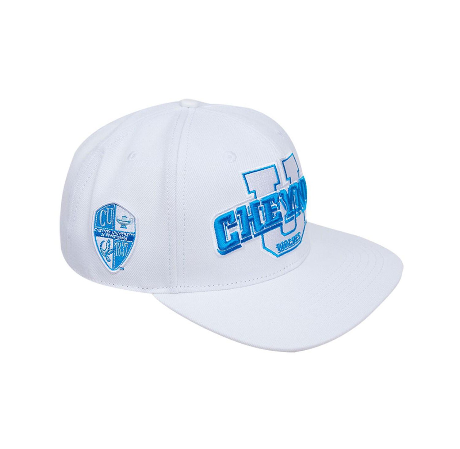 Men's White Cheyney Wolves Evergreen Wool Snapback Hat
