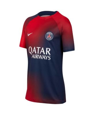 Big Boys and Girls Navy Paris Saint-Germain 2023/24 Pre-Match Performance Top