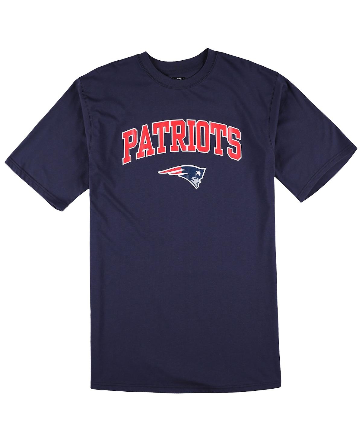 Shop Concepts Sport Men's  Navy, Heather Gray New England Patriots Big And Tall T-shirt And Pajama Pants S In Navy,heather Gray