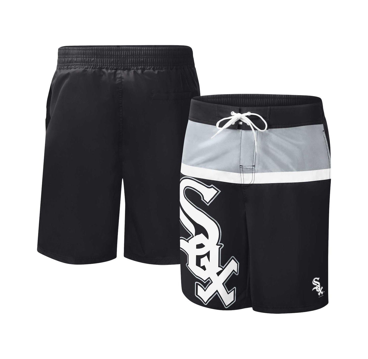 Men's Black Chicago White Sox Sea Wind Swim Shorts
