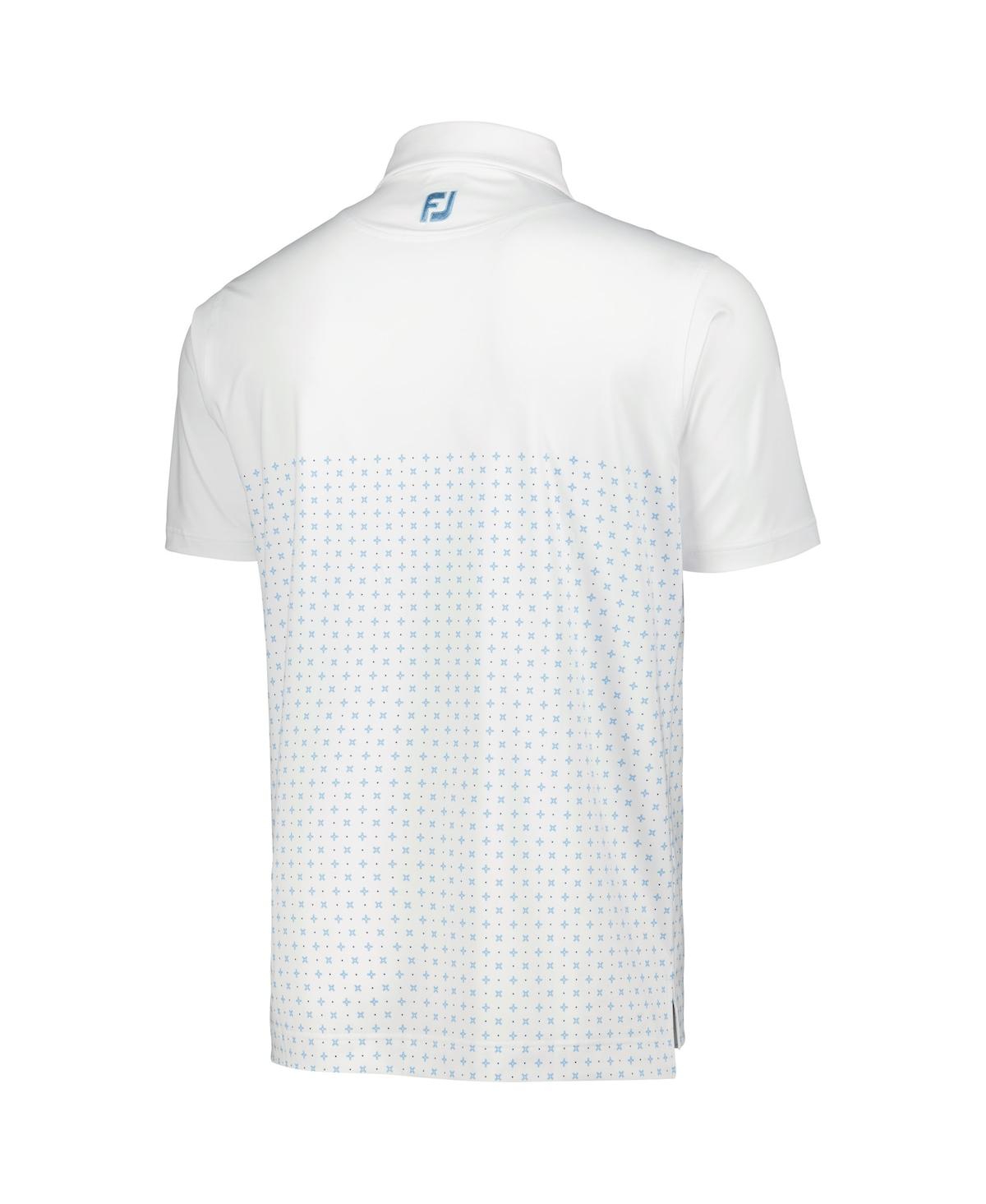 Shop Footjoy Men's  White Arnold Palmer Invitational Engineered Foulard Lisle Polo Shirt