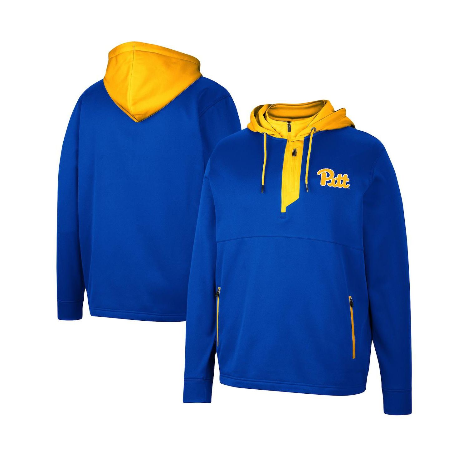 Men's Royal Pitt Panthers Luge 3.0 Quarter-Zip Hoodie
