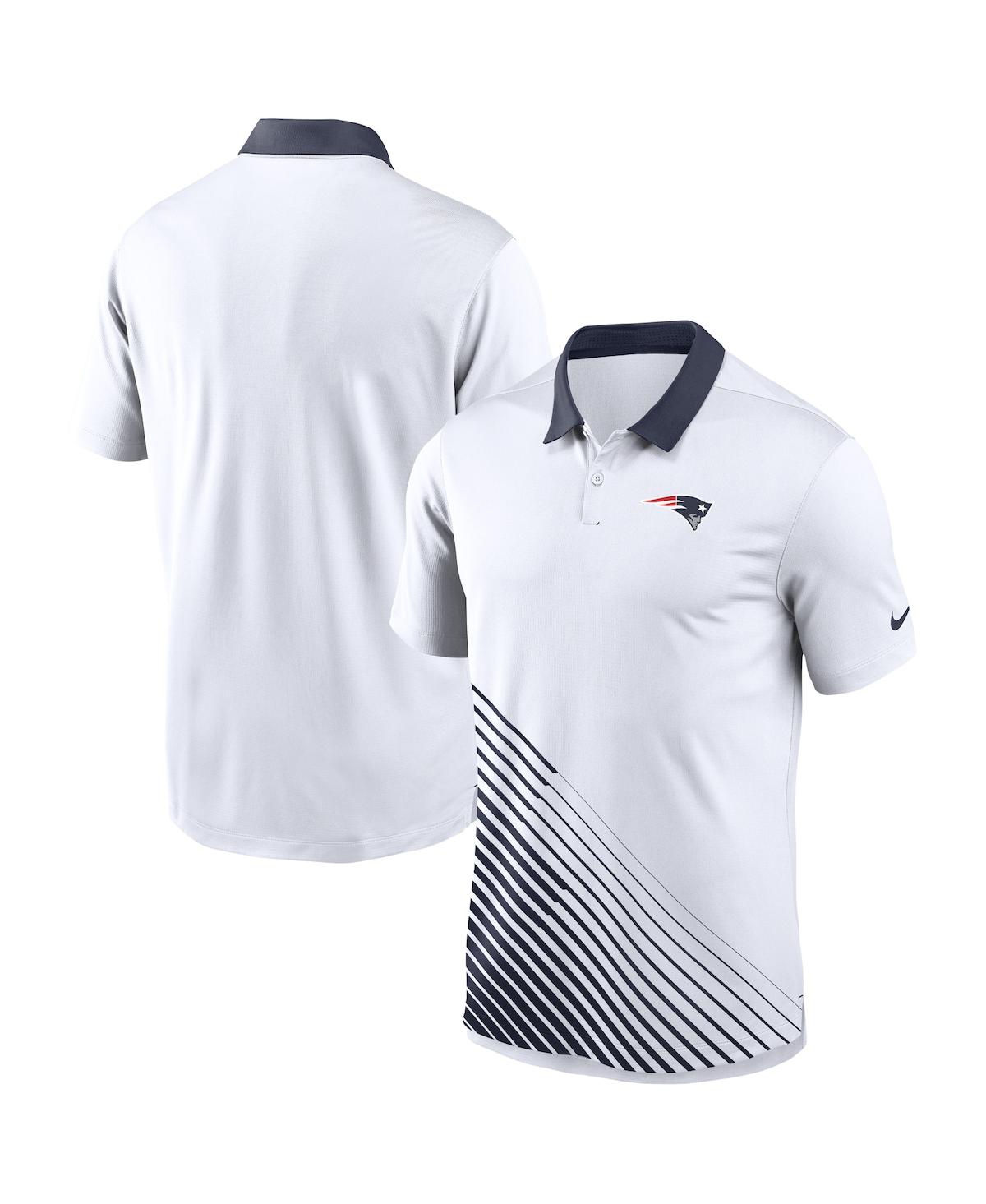 Shop Nike Men's  White New England Patriots Vapor Performance Polo Shirt