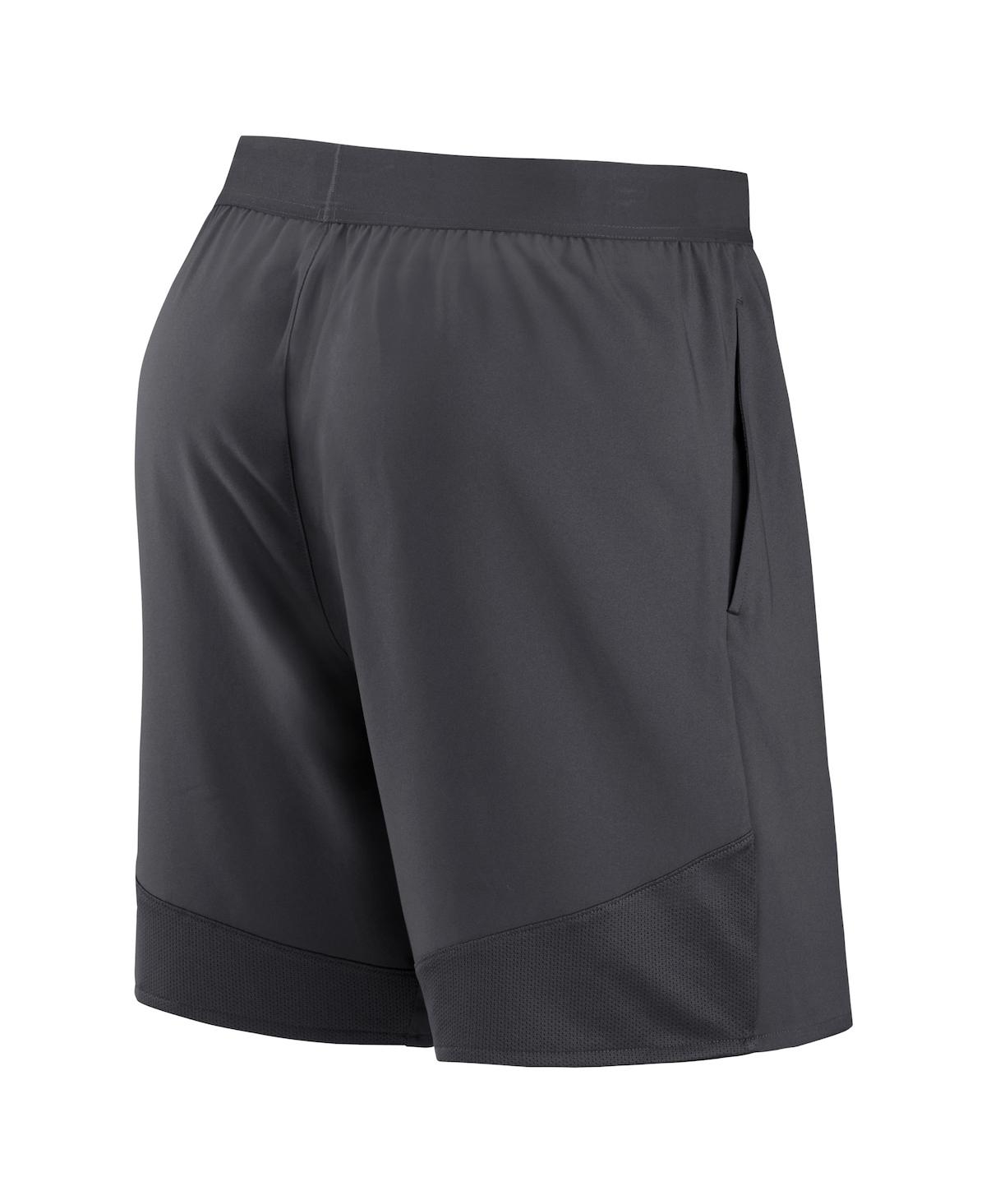 Shop Nike Men's  Anthracite New England Patriots Stretch Performance Shorts