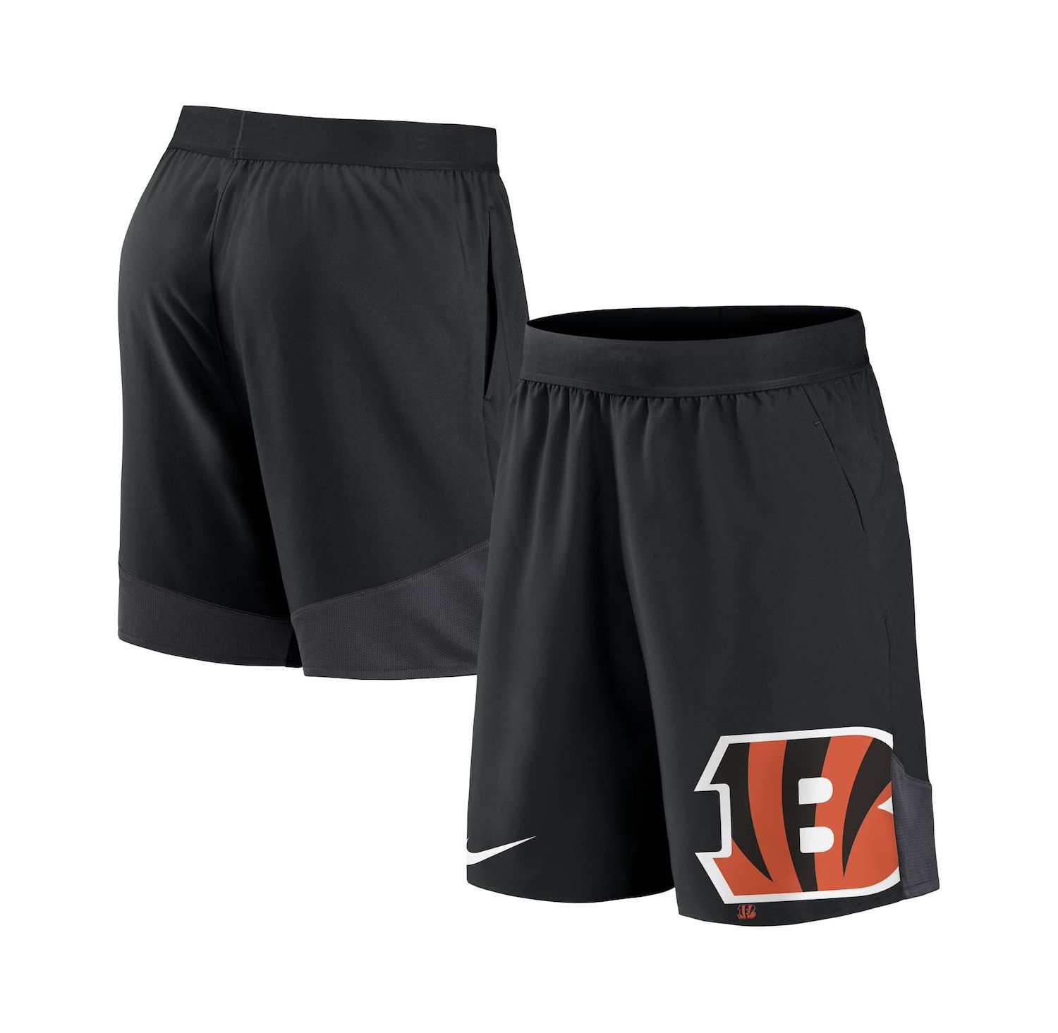 Men's Black Cincinnati Bengals Stretch Performance Shorts