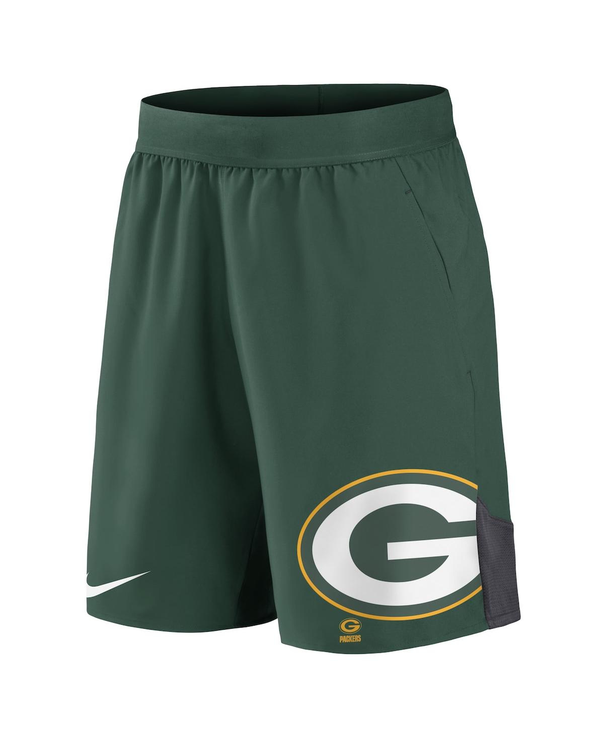 Shop Nike Men's  Green Green Bay Packers Stretch Performance Shorts