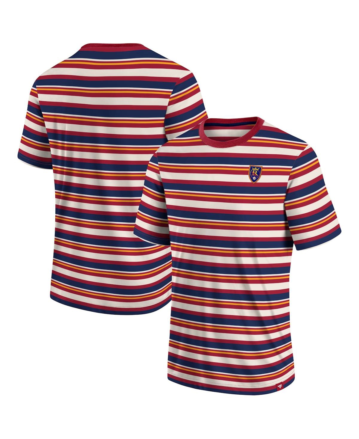 Fanatics Men's  Red Real Salt Lake Shot Clock Stripe T-shirt In Red