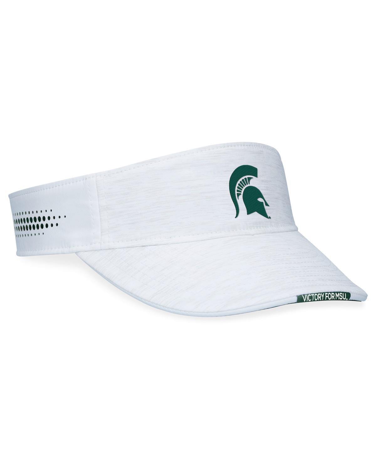 Top Of The World White Michigan State Spartans Flare Adjustable Visor In White