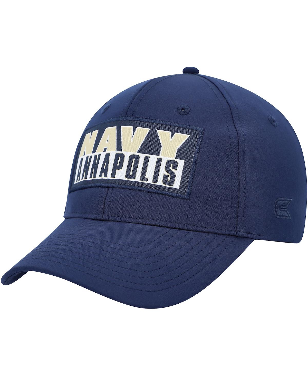 Shop Colosseum Men's  Navy Navy Midshipmen Positraction Snapback Hat