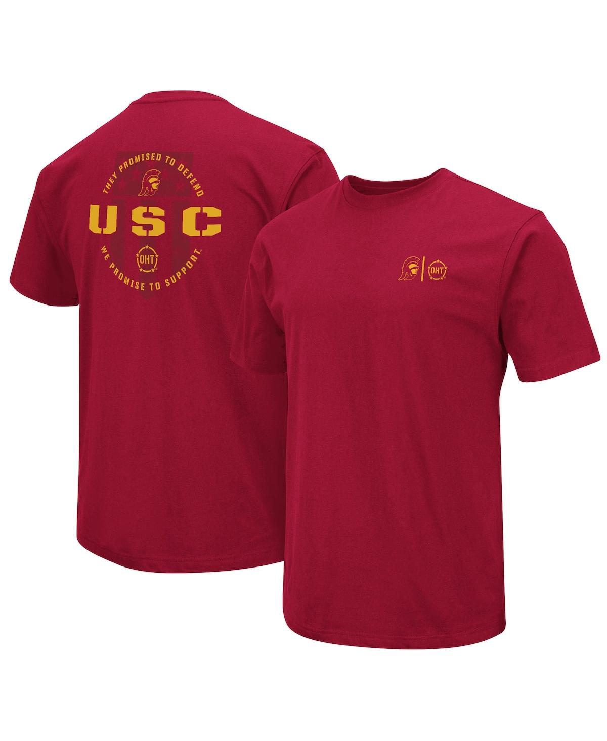 Shop Colosseum Men's  Cardinal Usc Trojans Oht Military-inspired Appreciation T-shirt