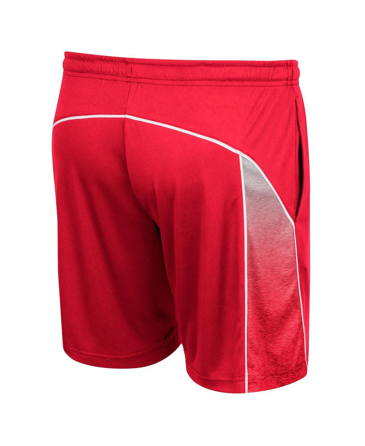Shop Colosseum Men's  Red Wisconsin Badgers Laws Of Physics Shorts