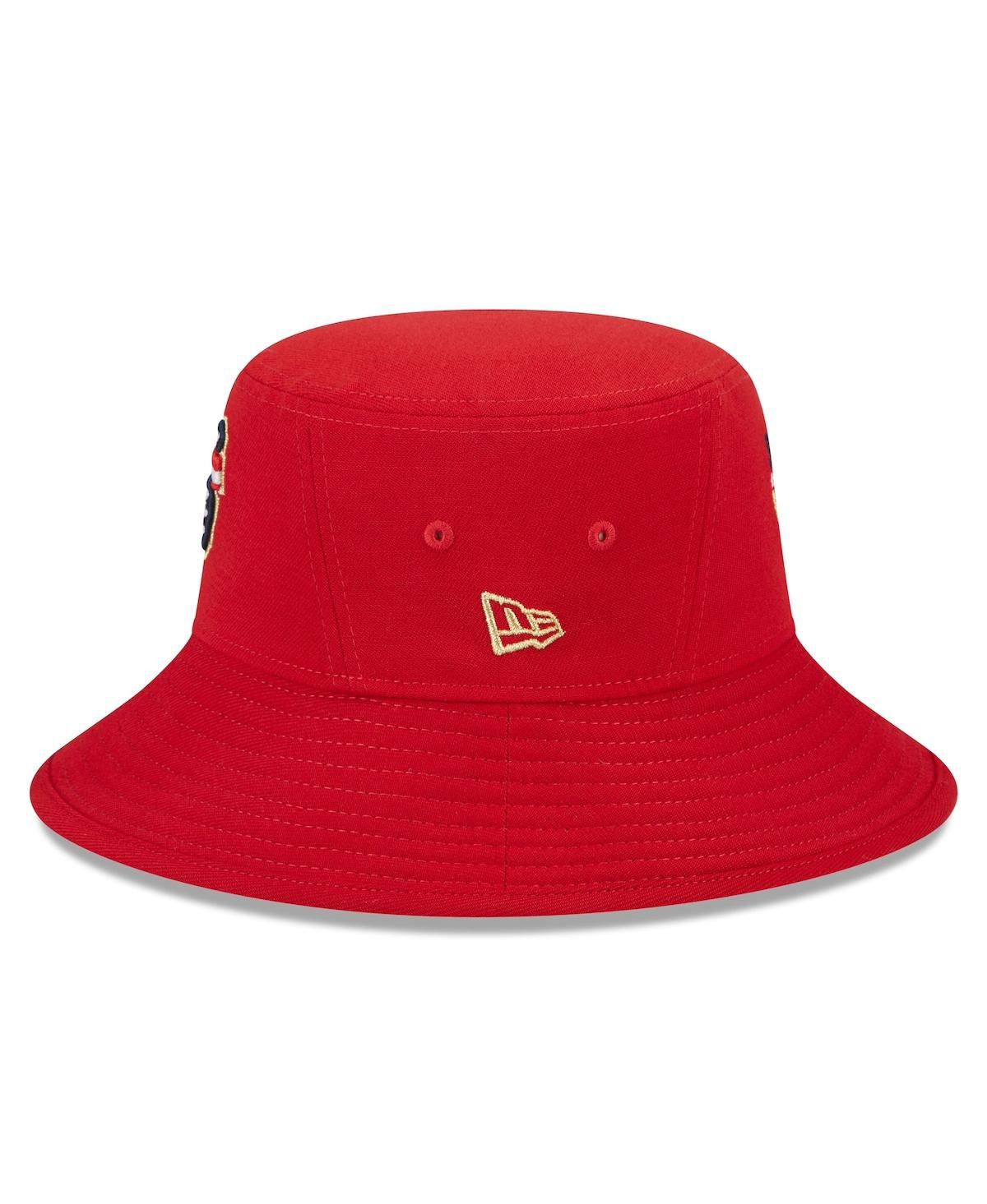 Shop New Era Men's  Red San Francisco Giants 2023 Fourth Of July Bucket Hat