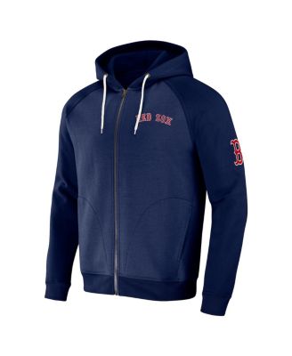 Men's Darius Rucker Collection by Navy Boston Red Sox Raglan Full-Zip Hoodie