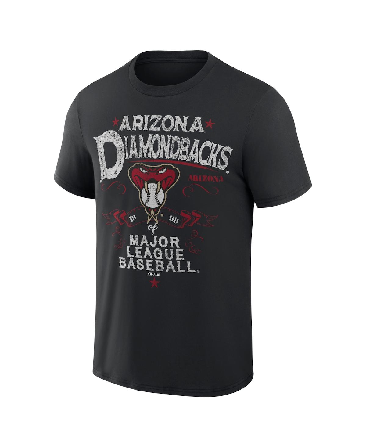 Fanatics Men's Darius Rucker Collection By  Black Arizona Diamondbacks Beach Splatter T-shirt In Black