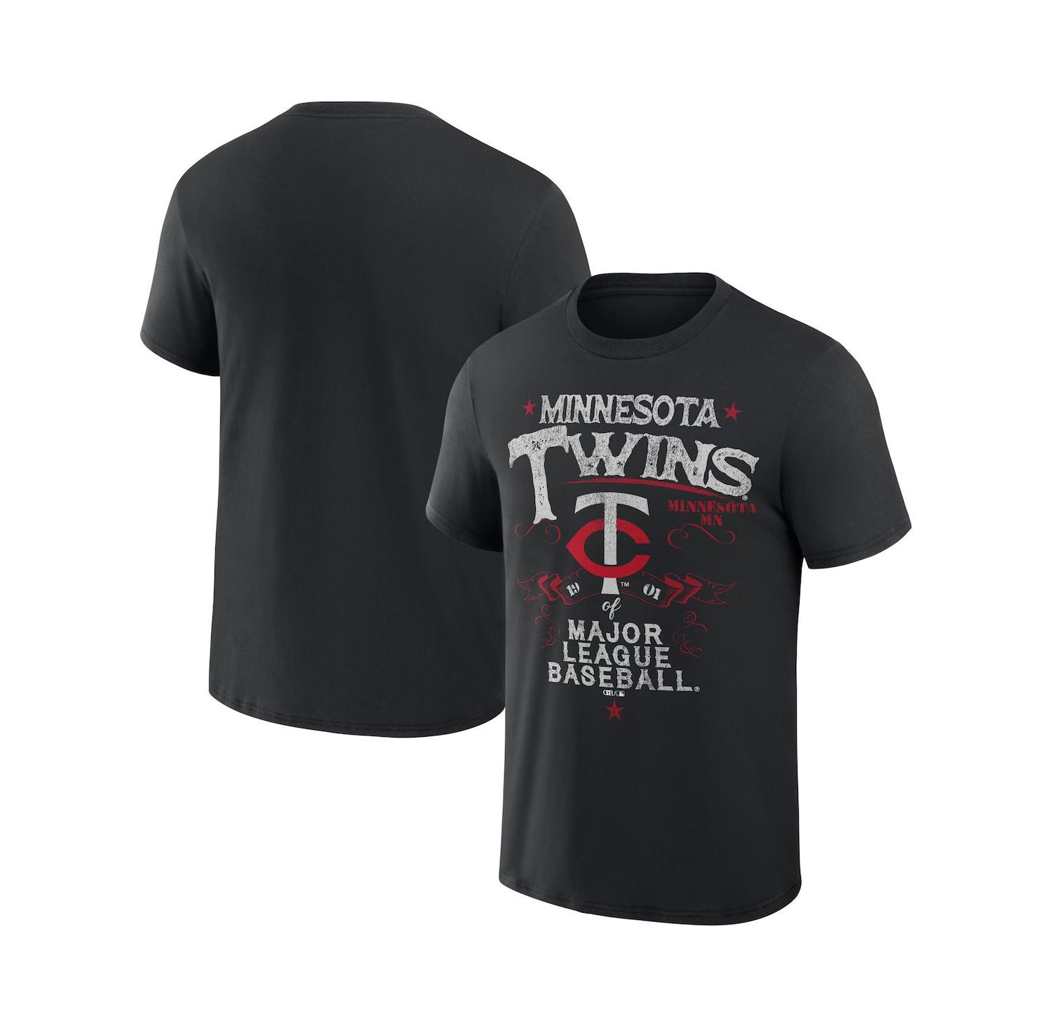 Men's Darius Rucker Collection by Black Minnesota Twins Beach Splatter T-shirt