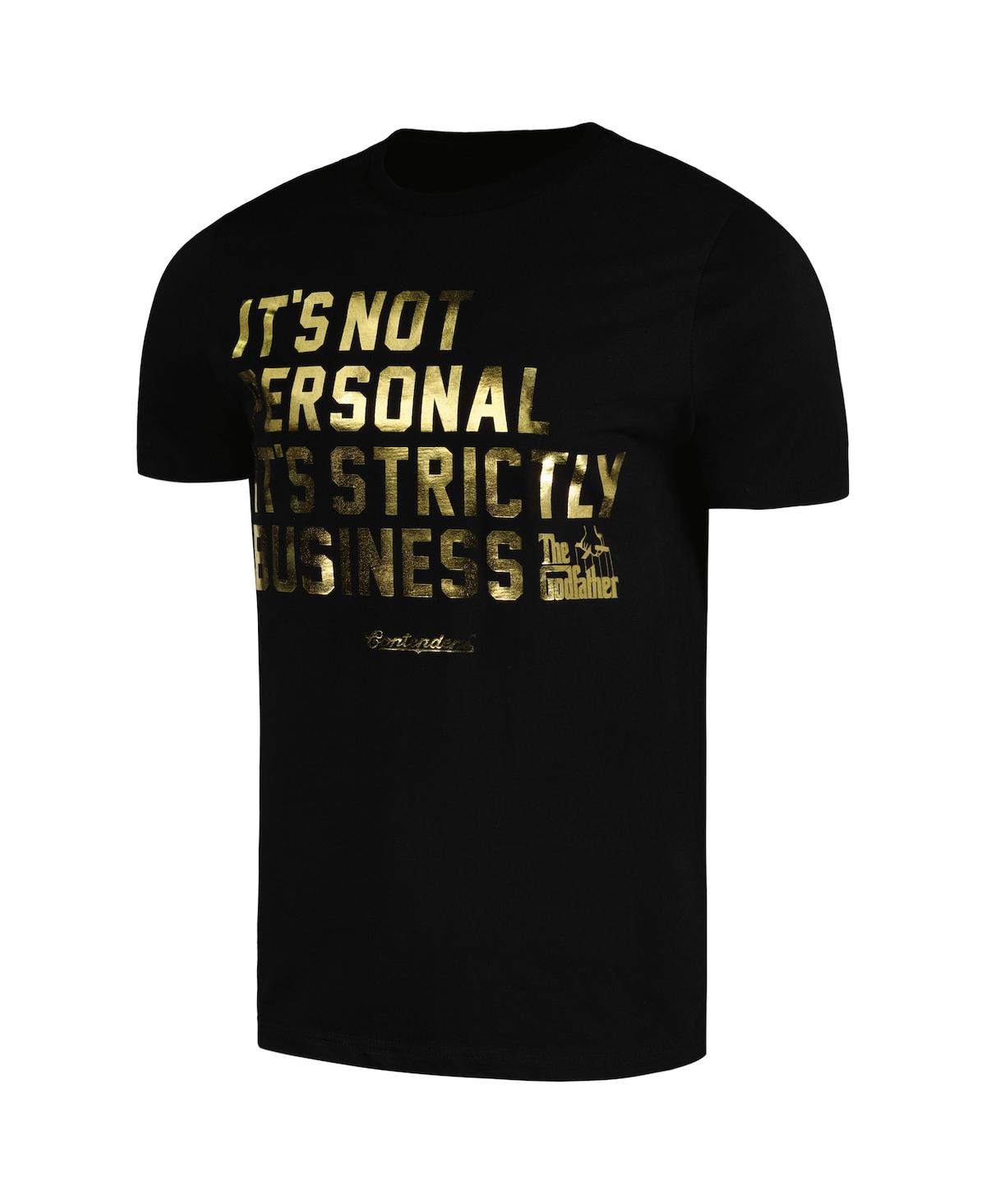 Shop Contenders Clothing Men's  Black The Godfather Strictly Business T-shirt