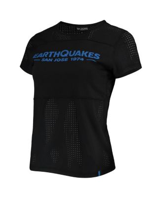 Women's Black San Jose Earthquakes Mesh T-shirt