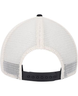 Men's Black, Cream Old Milwaukee Valin Trucker Snapback Hat