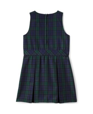 School Uniform Girls Plaid Jumper Top of Knee